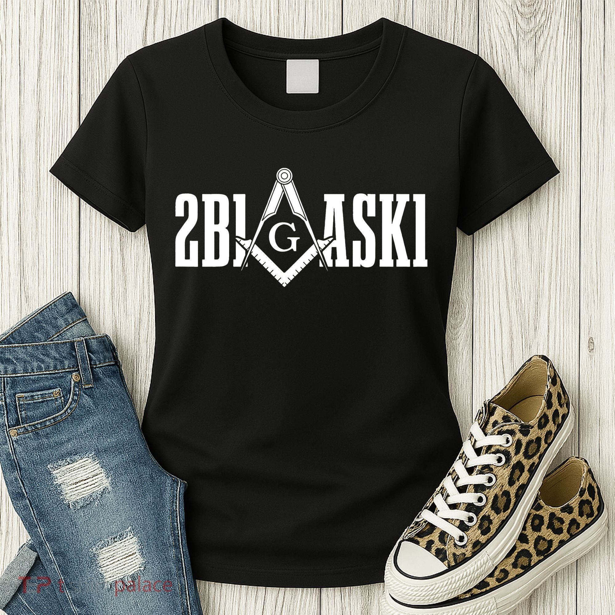 Freemason 2B1ASK1 Mason Masonic Square & Compass Women's T-Shirt
