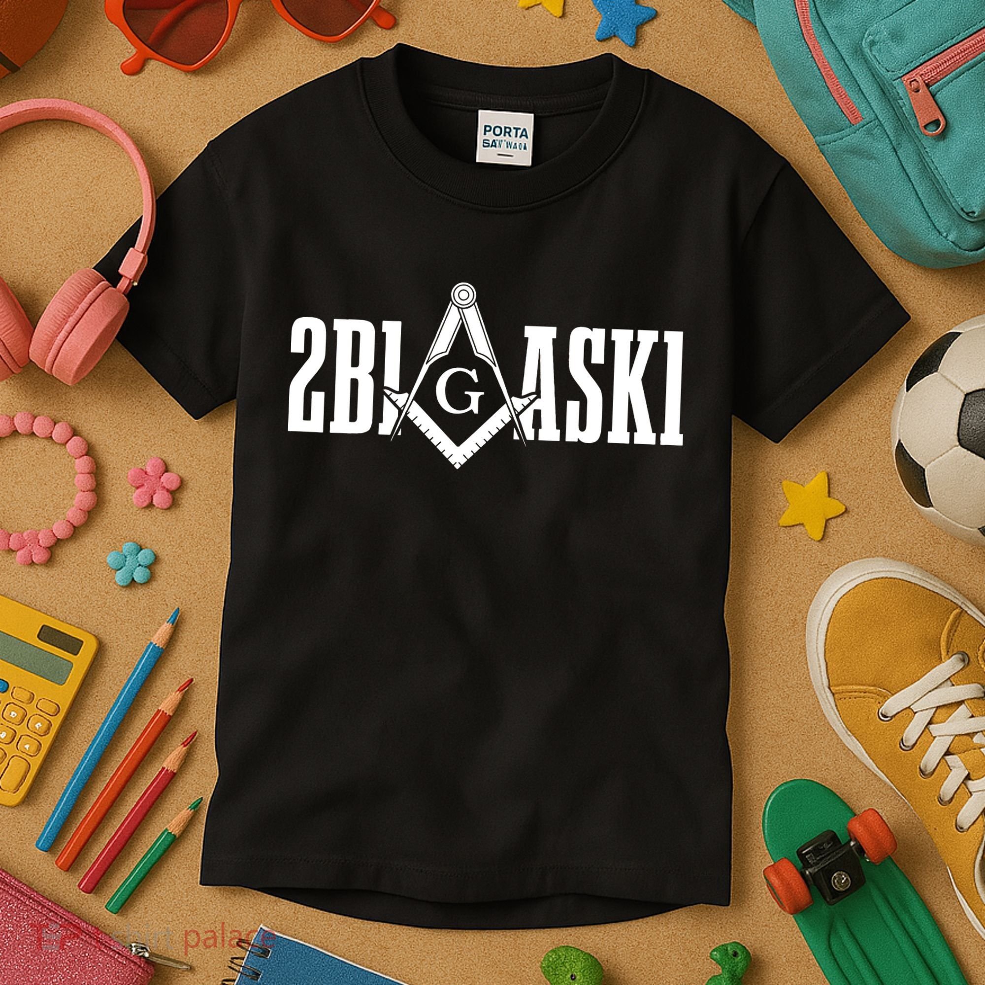 Freemason 2B1ASK1 Mason Masonic Square & Compass Kids T-Shirt