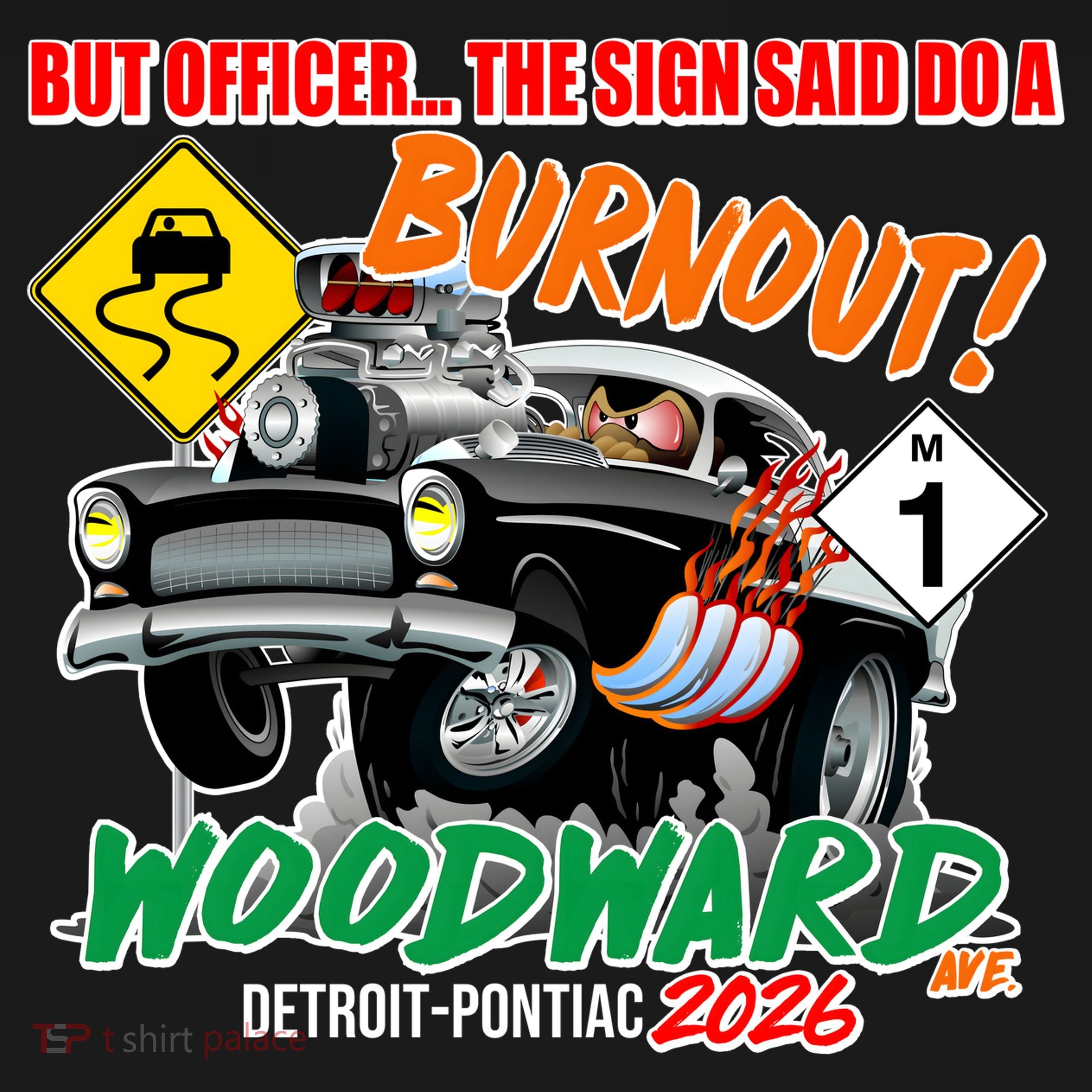 Funny 2026 M1 Woodward AVE But Officer Kids Hoodie