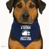 Father & 2 Sons The perfect chaos team Father USA-Made Doggie Bandana thumb 1