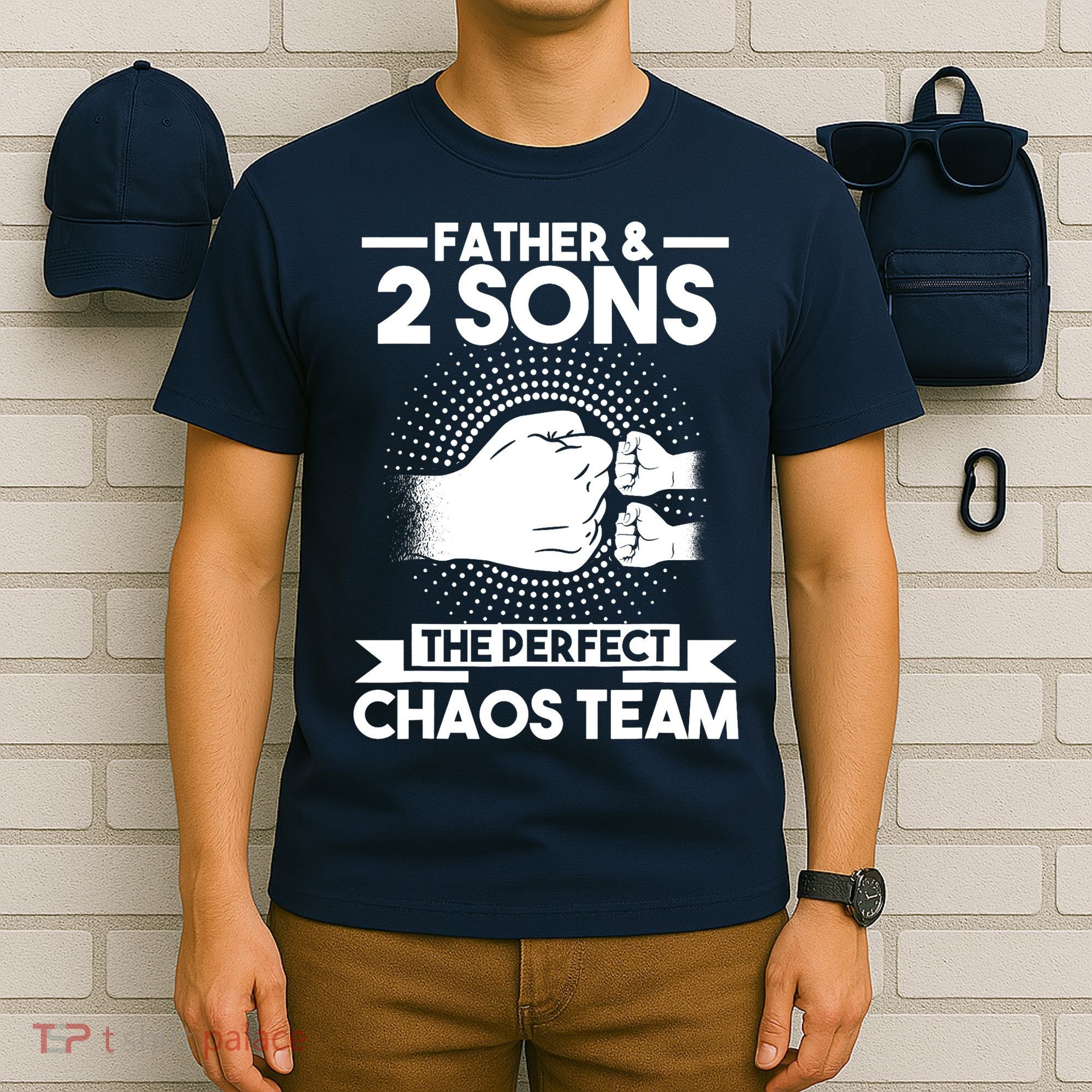 Father & 2 Sons The perfect chaos team Father T-Shirt