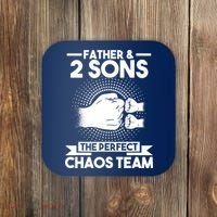 Father & 2 Sons The perfect chaos team Father Coaster thumb 0