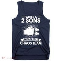 Father & 2 Sons The perfect chaos team Father Tank Top thumb 0