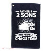 Father & 2 Sons The perfect chaos team Father Golf Towel thumb 0