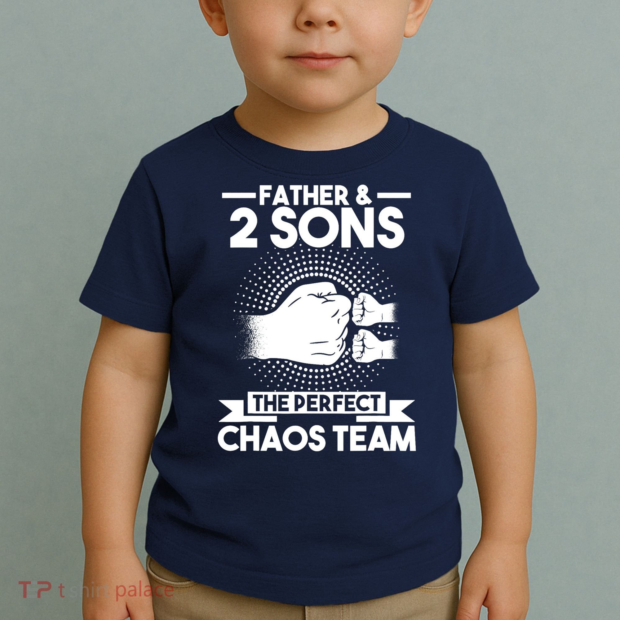 Father & 2 Sons The perfect chaos team Father Toddler T-Shirt