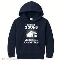 Father & 2 Sons The perfect chaos team Father Kids Hoodie thumb 0