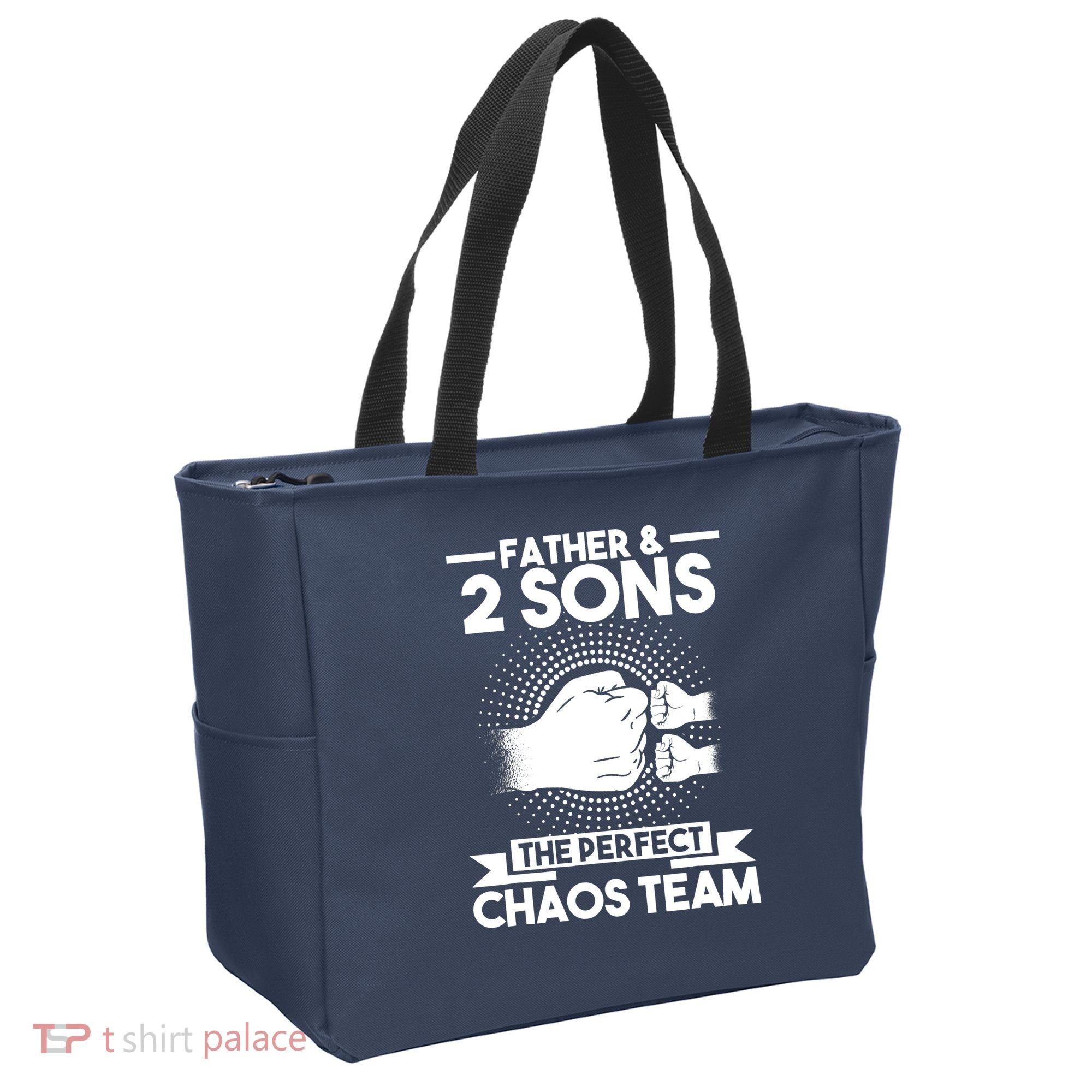 Father & 2 Sons The perfect chaos team Father Tote Bag