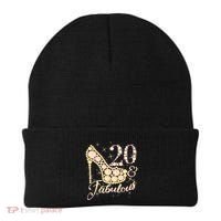 Fabulous & 20 Sparkly Heel 20th Birthday Beanie thumb 0
