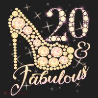 Fabulous & 20 Sparkly Heel 20th Birthday Beanie thumb 2