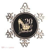 Fabulous & 20 Sparkly Heel 20th Birthday Ornament thumb 0