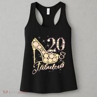 Fabulous & 20 Sparkly Heel 20th Birthday Women's Tank Top thumb 3
