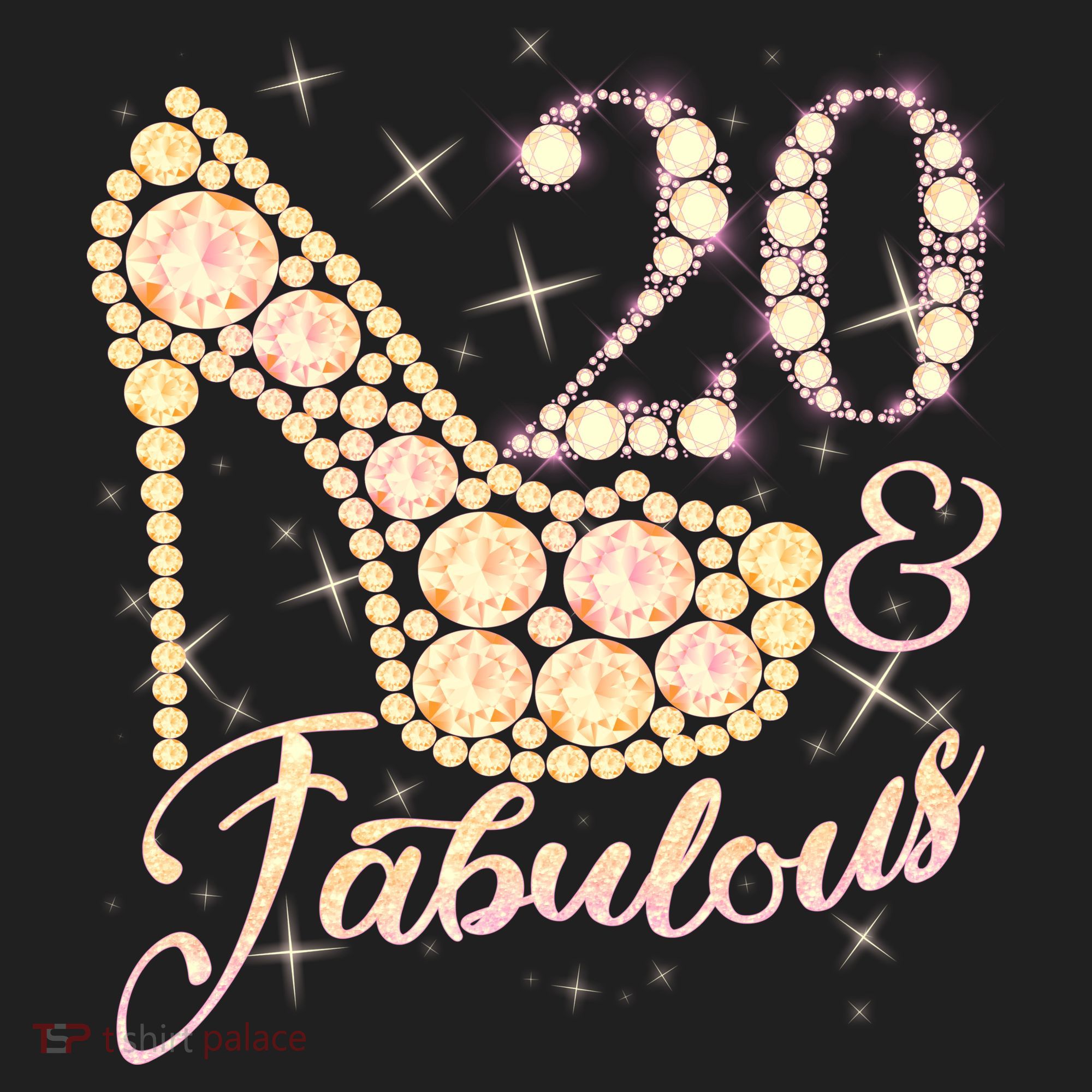 Fabulous & 20 Sparkly Heel 20th Birthday Hat