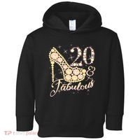 Fabulous & 20 Sparkly Heel 20th Birthday Toddler Hoodie thumb 0