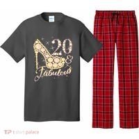 Fabulous & 20 Sparkly Heel 20th Birthday Pajama Set thumb 0