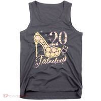 Fabulous & 20 Sparkly Heel 20th Birthday Tank Top thumb 0