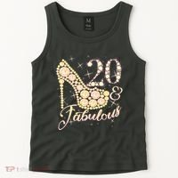Fabulous & 20 Sparkly Heel 20th Birthday Tank Top thumb 2