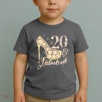 Fabulous & 20 Sparkly Heel 20th Birthday Toddler T-Shirt thumb 2