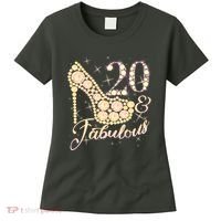 Fabulous & 20 Sparkly Heel 20th Birthday Women's T-Shirt thumb 0