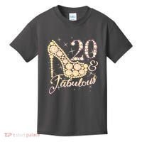 Fabulous & 20 Sparkly Heel 20th Birthday Kids T-Shirt thumb 0