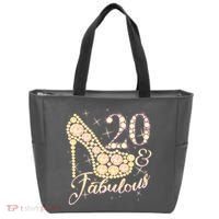 Fabulous & 20 Sparkly Heel 20th Birthday Tote Bag thumb 0