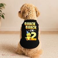 Funny 2 Year Old Girl Boy Duck 2nd Second Birthday Party Gift 1 Doggie Tank thumb 2