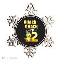 Funny 2 Year Old Girl Boy Duck 2nd Second Birthday Party Gift 1 Ornament thumb 0