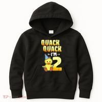 Funny 2 Year Old Girl Boy Duck 2nd Second Birthday Party Gift 1 Kids Hoodie thumb 0