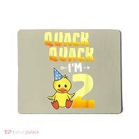 Funny 2 Year Old Girl Boy Duck 2nd Second Birthday Party Gift 1 Mousepad thumb 0