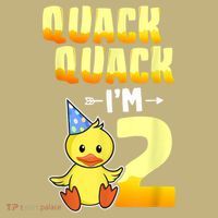 Funny 2 Year Old Girl Boy Duck 2nd Second Birthday Party Gift 1 Mousepad thumb 1