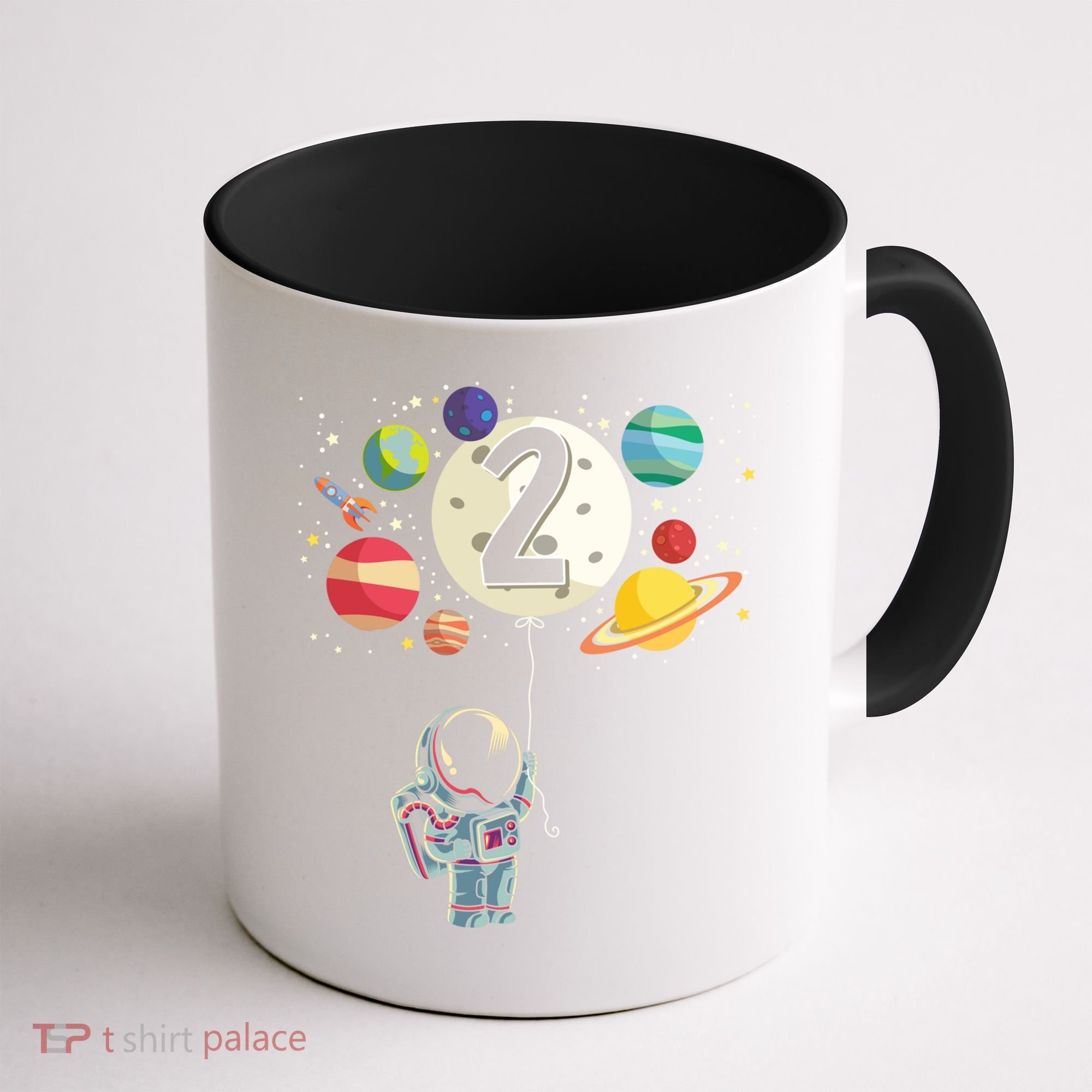 Funny 2 Years Old Birthday Boy Gift Astronaut 2nd Birthday Gift 1 Coffee Mug