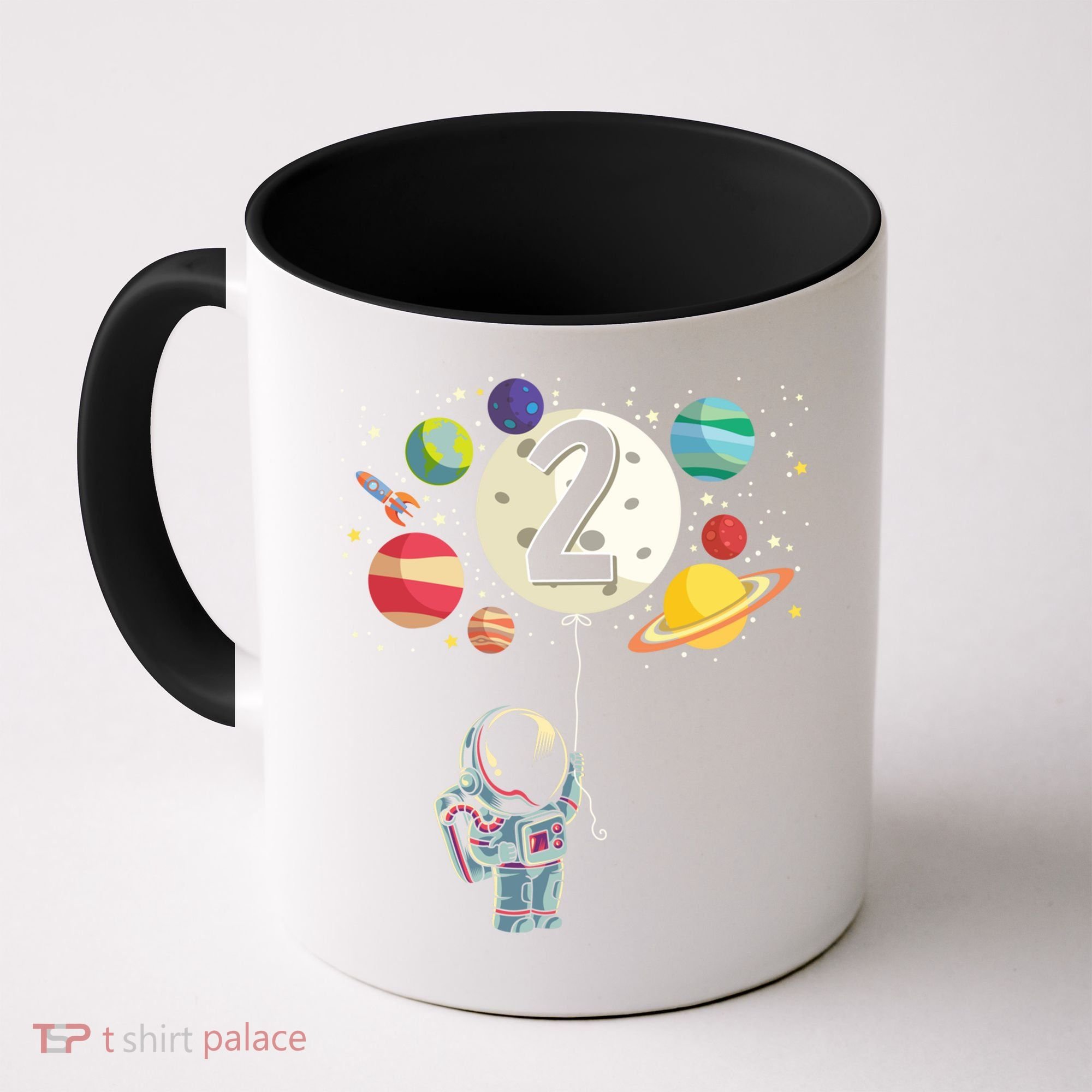 Funny 2 Years Old Birthday Boy Gift Astronaut 2nd Birthday Gift 1 Coffee Mug