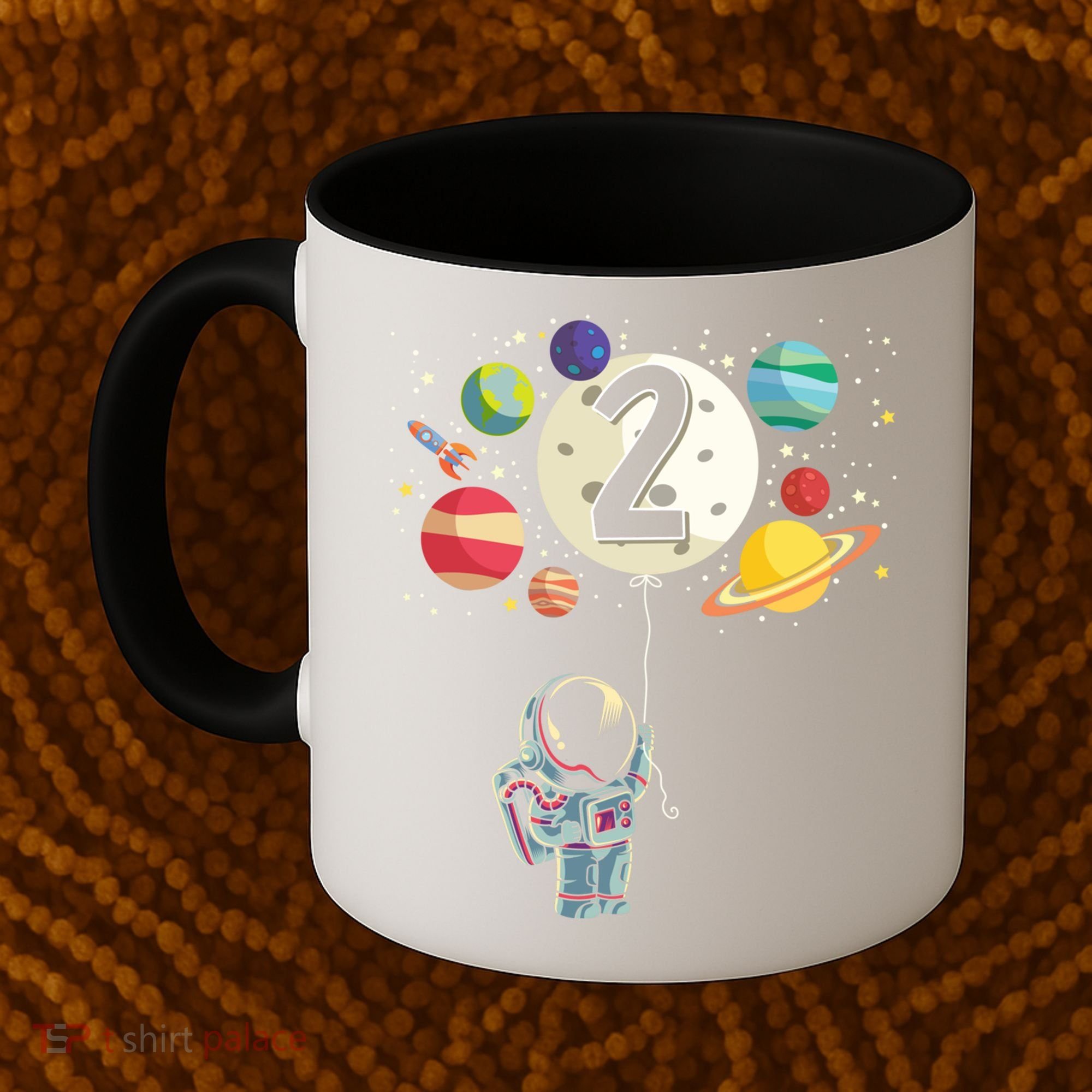 Funny 2 Years Old Birthday Boy Gift Astronaut 2nd Birthday Gift 1 Coffee Mug