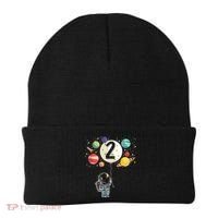 Funny 2 Years Old Birthday Boy Gift Astronaut 2nd Birthday Gift 1 Beanie thumb 0