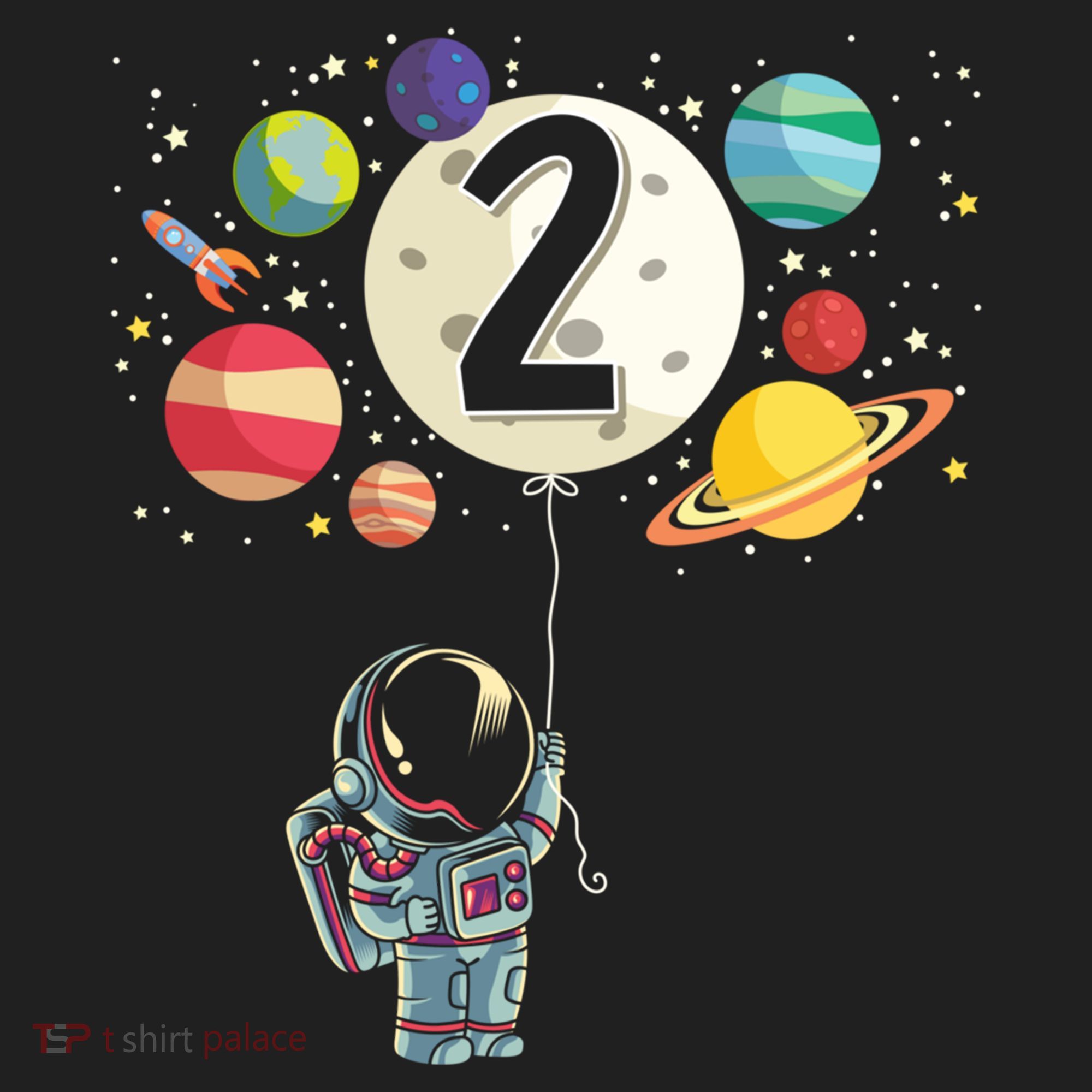 Funny 2 Years Old Birthday Boy Gift Astronaut 2nd Birthday Gift 1 Beanie