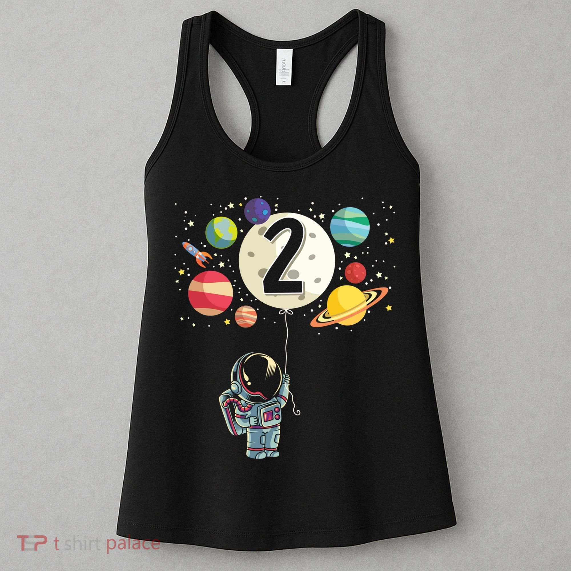 Funny 2 Years Old Birthday Boy Gift Astronaut 2nd Birthday Gift 1 Women's Tank Top