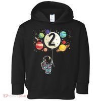 Funny 2 Years Old Birthday Boy Gift Astronaut 2nd Birthday Gift 1 Toddler Hoodie thumb 0