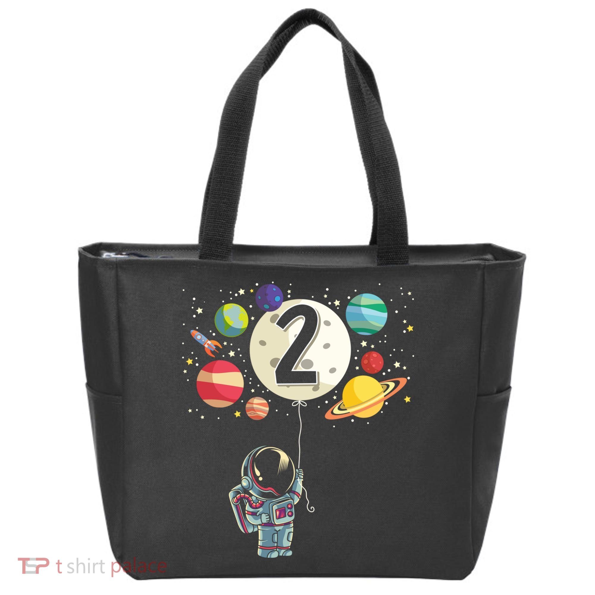 Funny 2 Years Old Birthday Boy Gift Astronaut 2nd Birthday Gift 1 Tote Bag