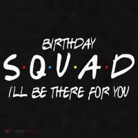 Friends 30th 40th 50th Birthday Squad Ladies PosiCharge Tri-Blend Wicking Tank thumb 2