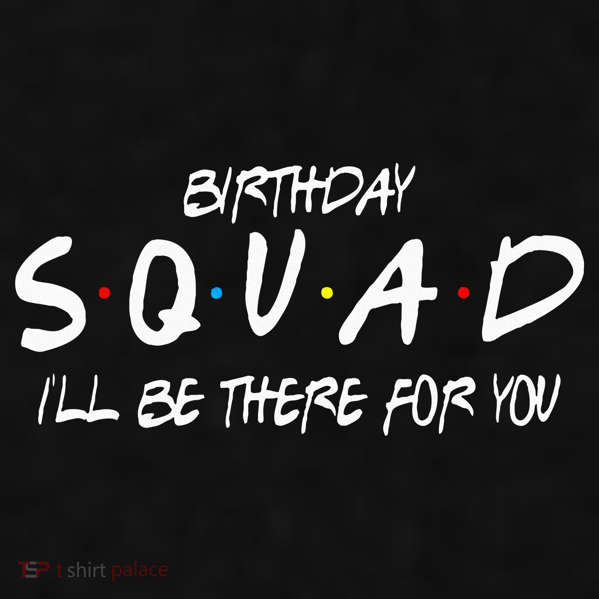 Friends 30th 40th 50th Birthday Squad Ladies PosiCharge Tri-Blend Wicking Tank