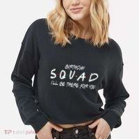 Friends 30th 40th 50th Birthday Squad Cropped Pullover Crew thumb 2
