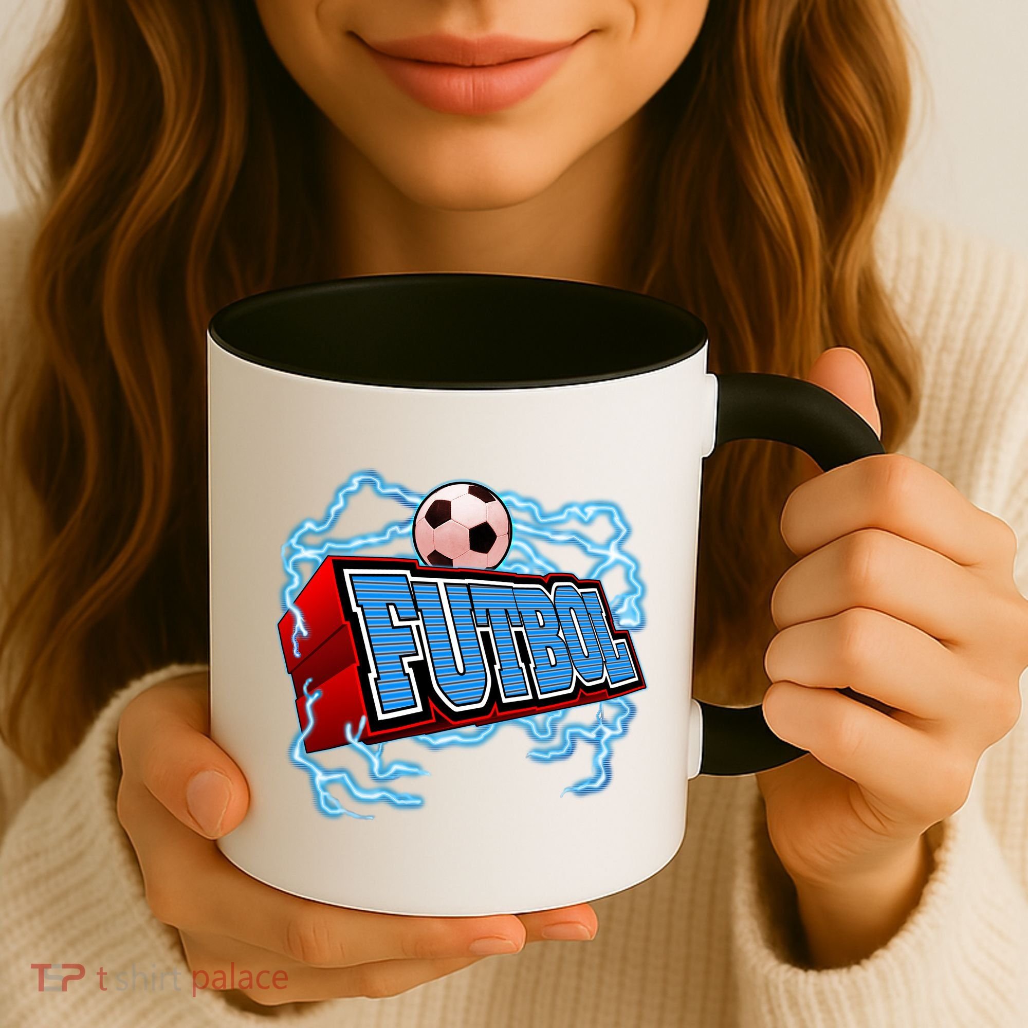 Futbol 3D Logo Coffee Mug