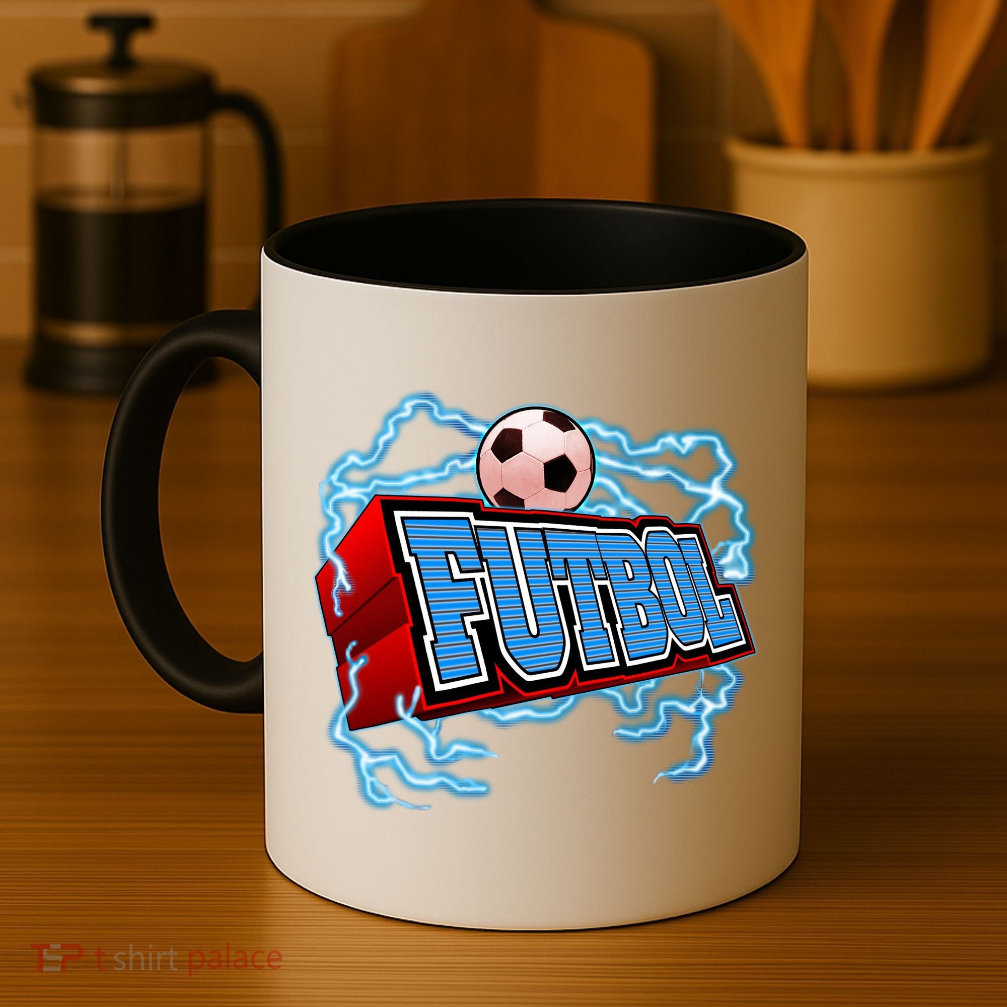 Futbol 3D Logo Coffee Mug