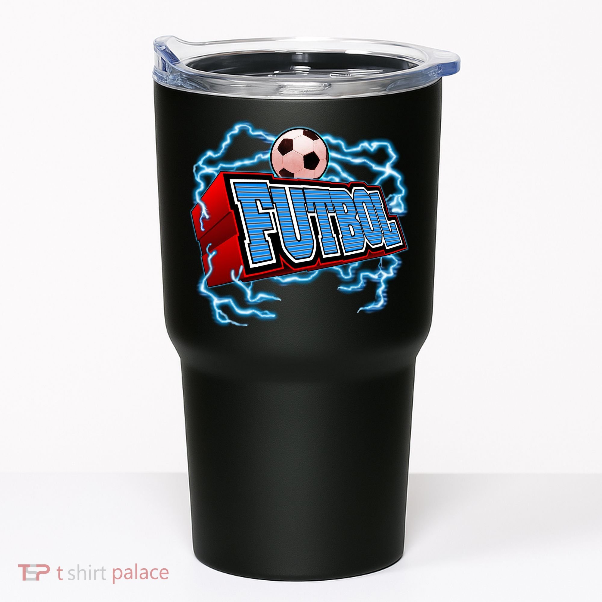 Futbol 3D Logo Tumbler