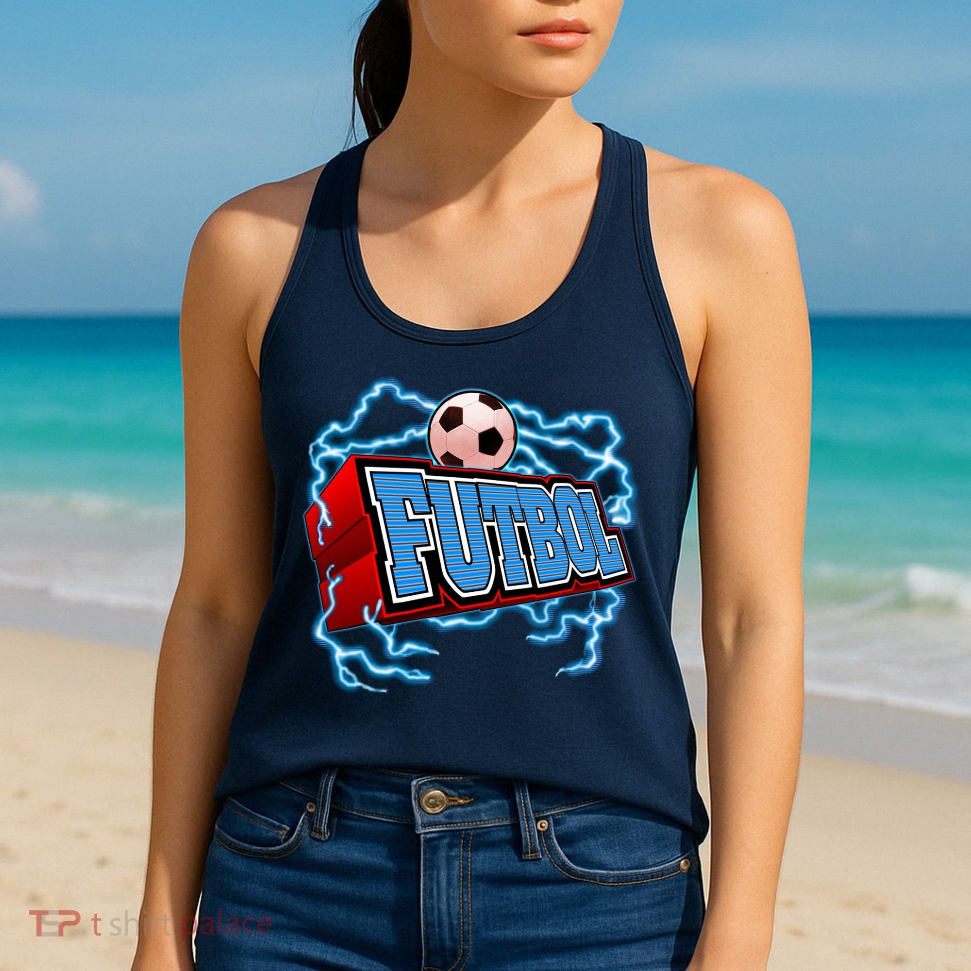 Futbol 3D Logo Women's Tank Top
