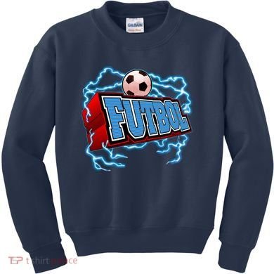 Futbol 3D Logo Kids Sweatshirt