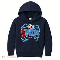 Futbol 3D Logo Kids Hoodie thumb 0