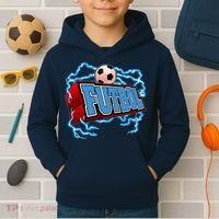 Futbol 3D Logo Kids Hoodie thumb 2