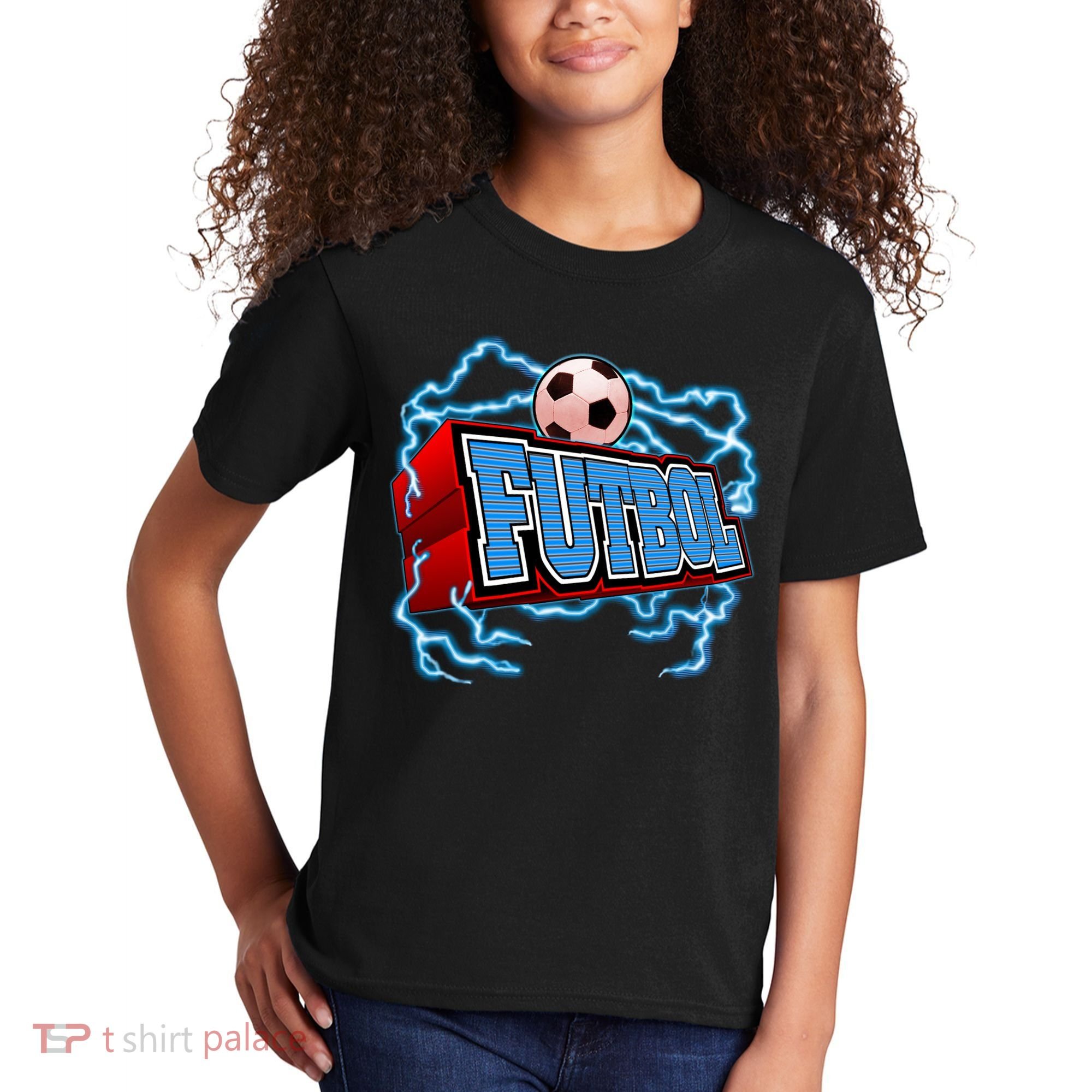 Futbol 3D Logo Kids T-Shirt