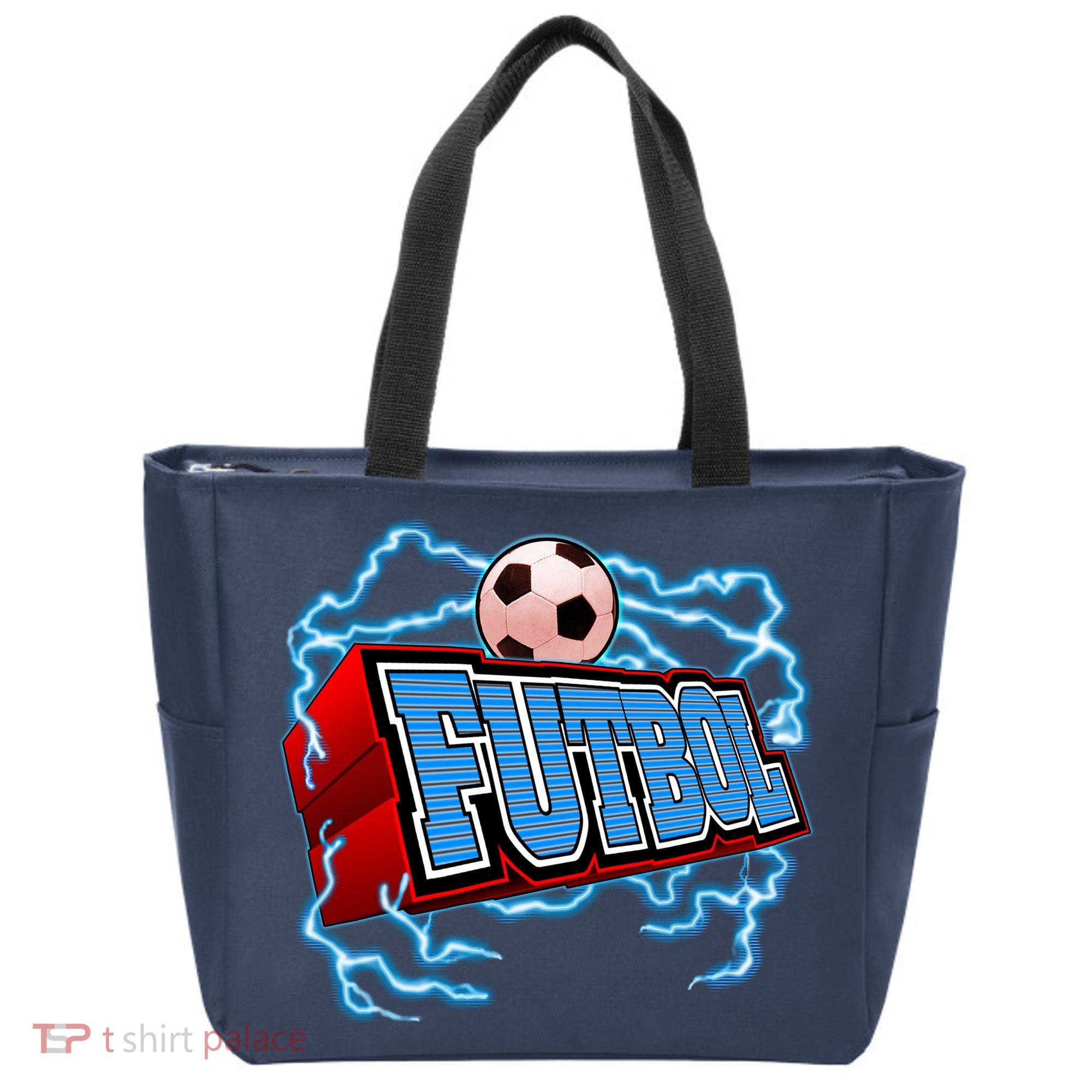 Futbol 3D Logo Tote Bag