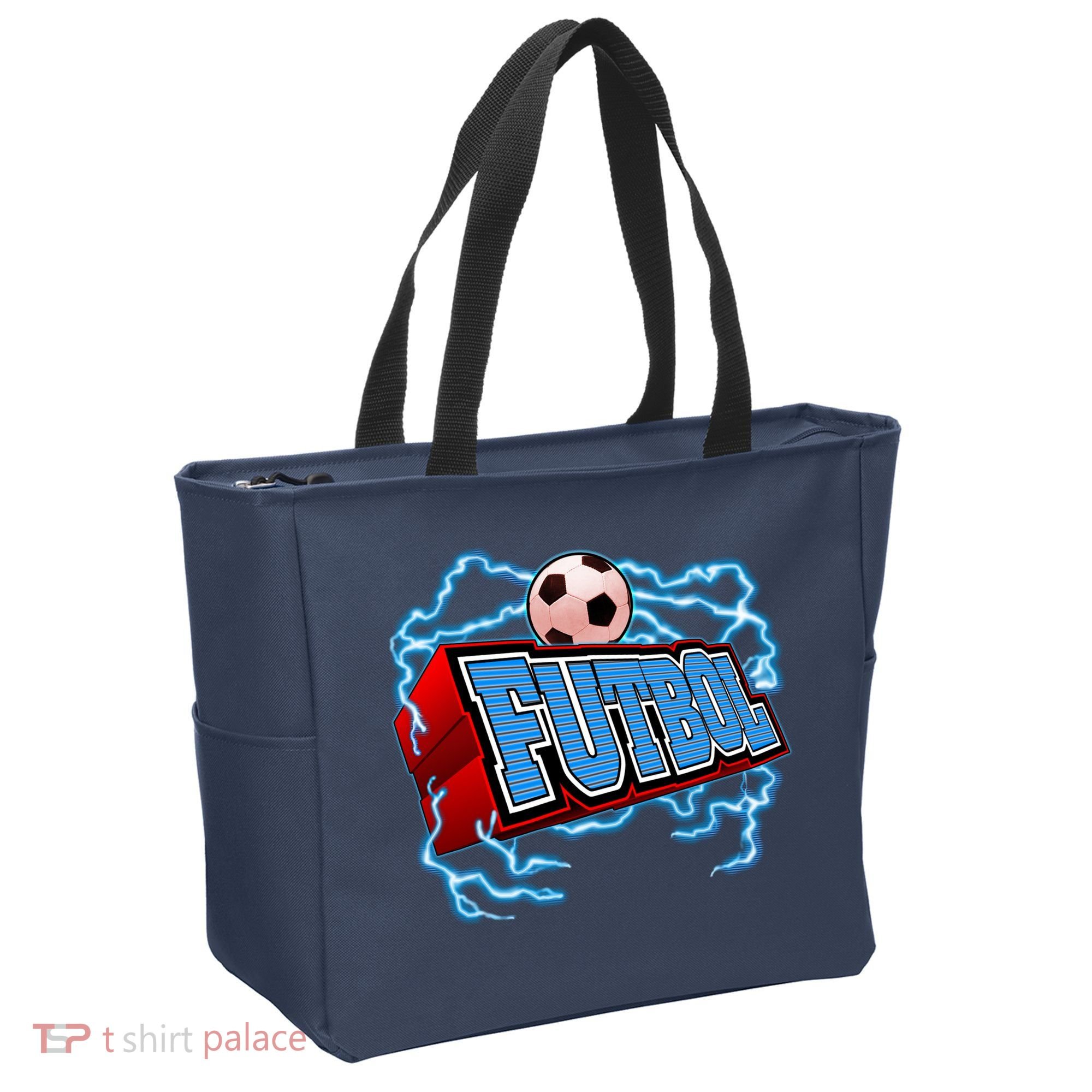 Futbol 3D Logo Tote Bag
